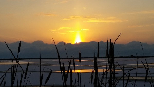 Candlelight Sunset, Great Salt Lake, Utah
