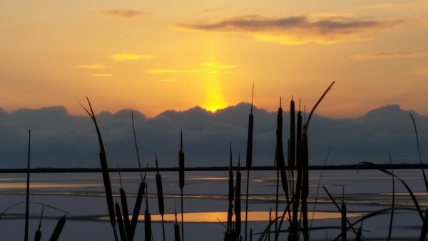 Candlelight Sunset, Great Salt Lake, Utah