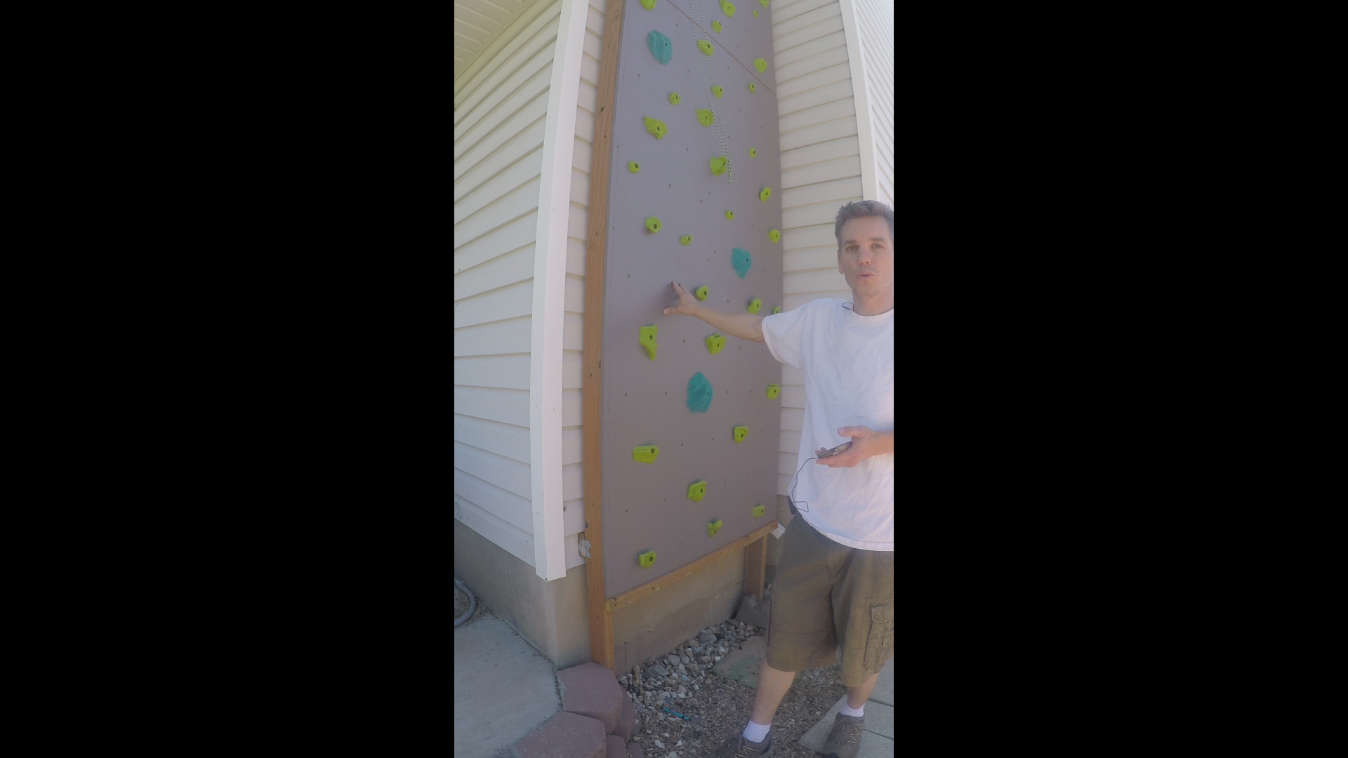 Building a Home Outdoor Climbing Wall
